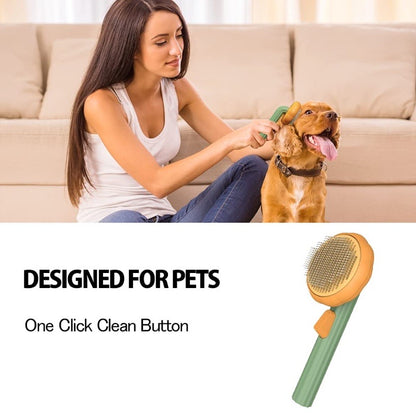 Cat Comb Cat Brush Pet Pumpkin Brush Self Cleaning Massage Comb for Cat Dog Sikat Kucing